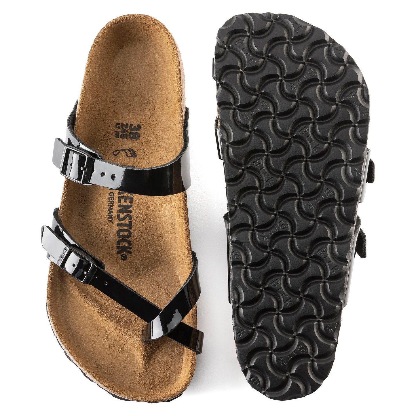 Birkenstock Mayari Patent Black Birko-Flor Narrow - 071093