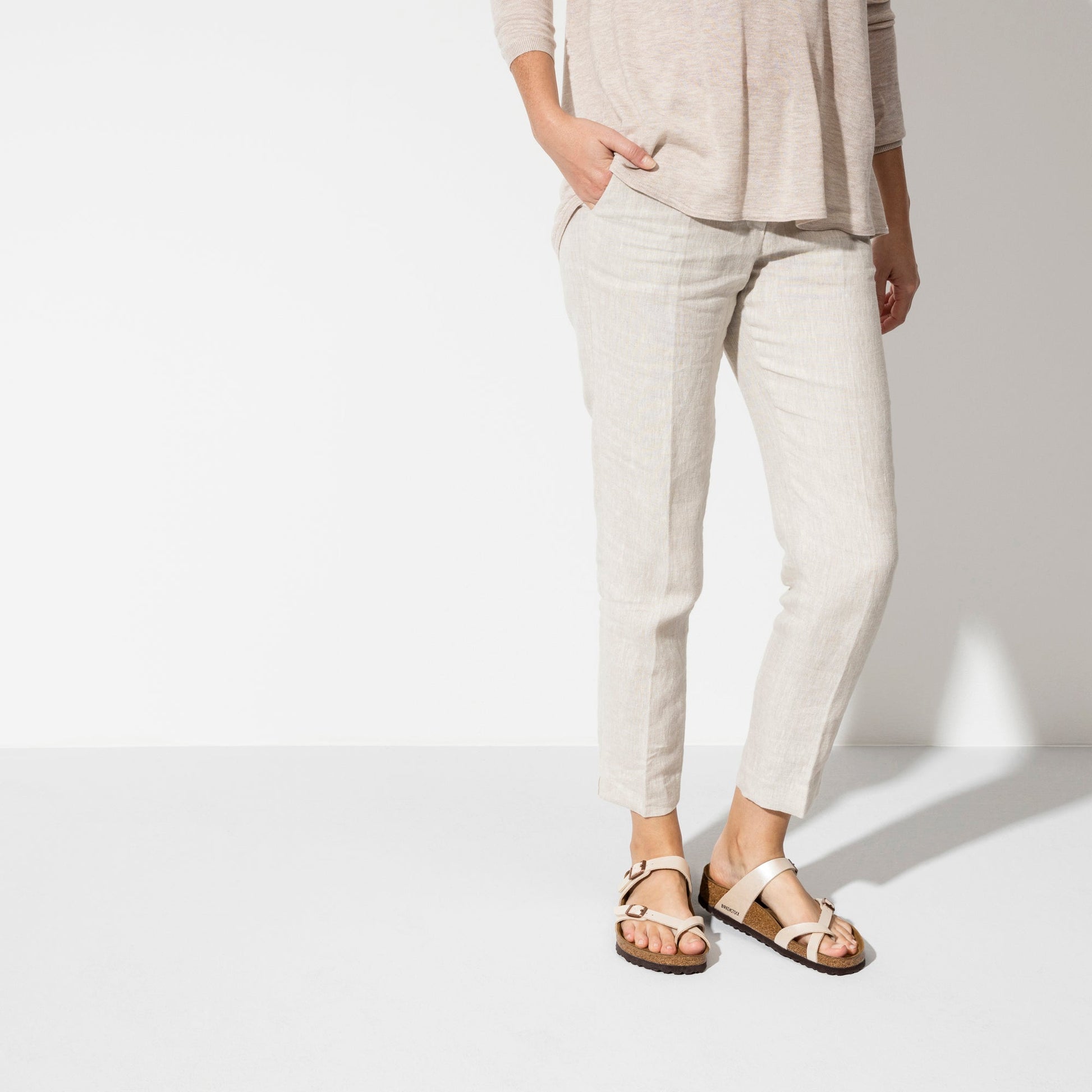 Birkenstock Mayari Graceful Pearl White Birko-Flor Regular - 071661 | The Boot Shed