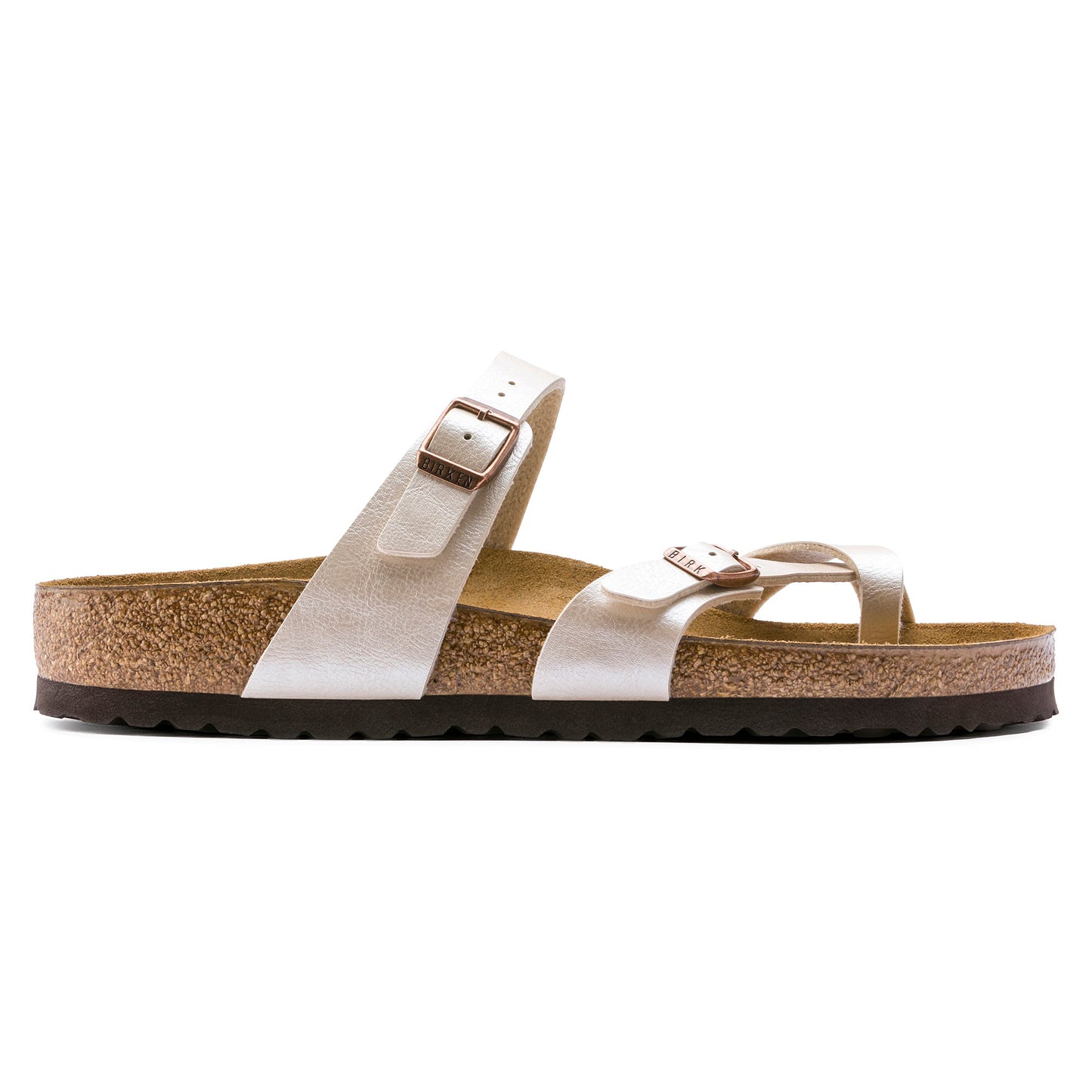 Birkenstock Mayari Graceful Pearl White Birko-Flor Regular - 071661 | The Boot Shed