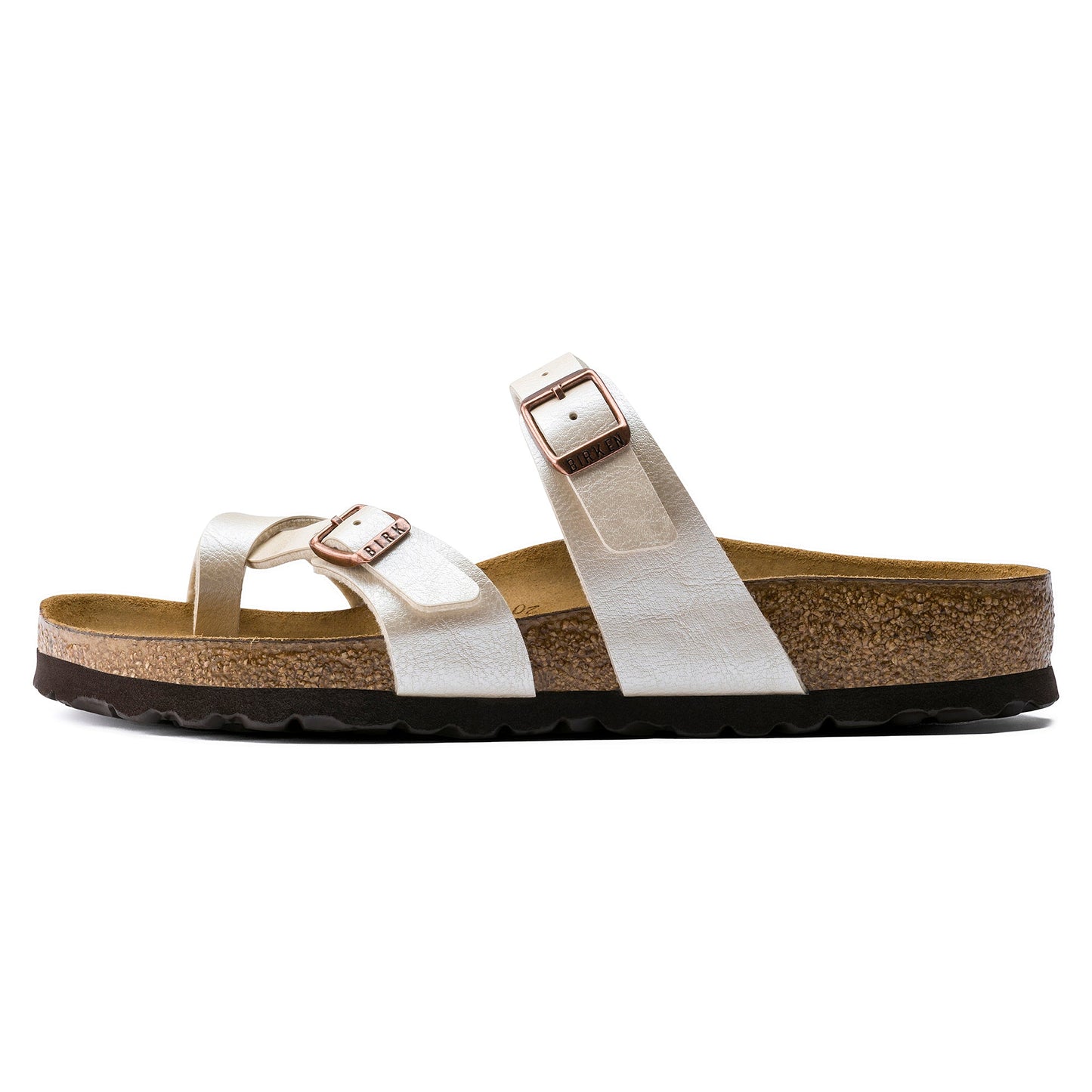 Birkenstock Mayari Graceful Pearl White Birko-Flor Regular - 071661 | The Boot Shed