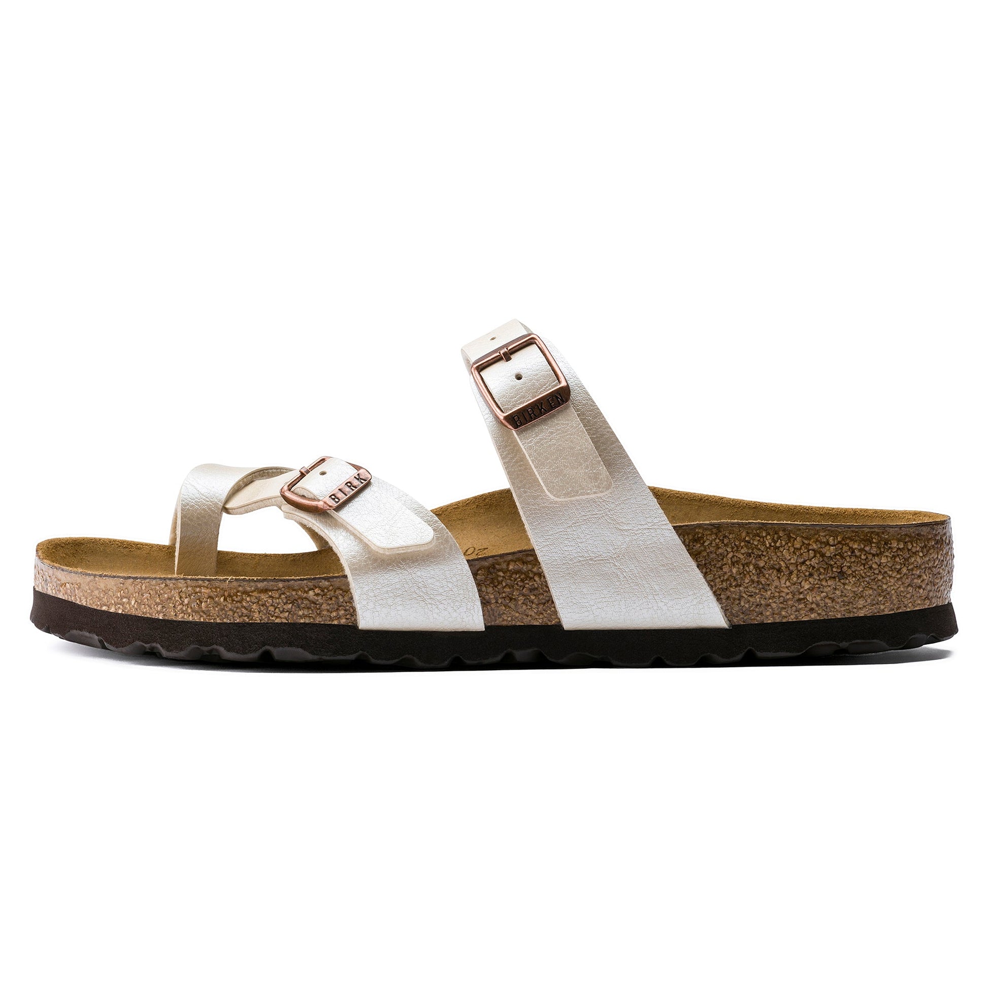 Birkenstock Mayari Graceful Pearl White Birko-Flor Regular - 071661 | The Boot Shed