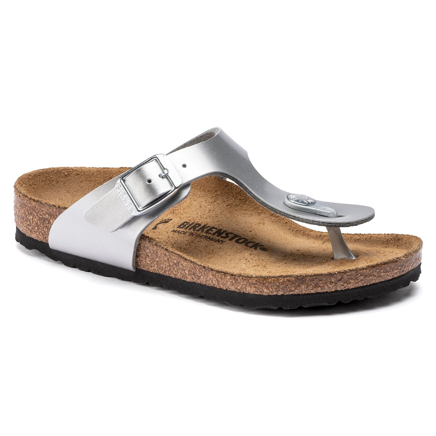 Birkenstock Gizeh Kids Electric Metallic Silver Birko-Flor Narrow - 1019192