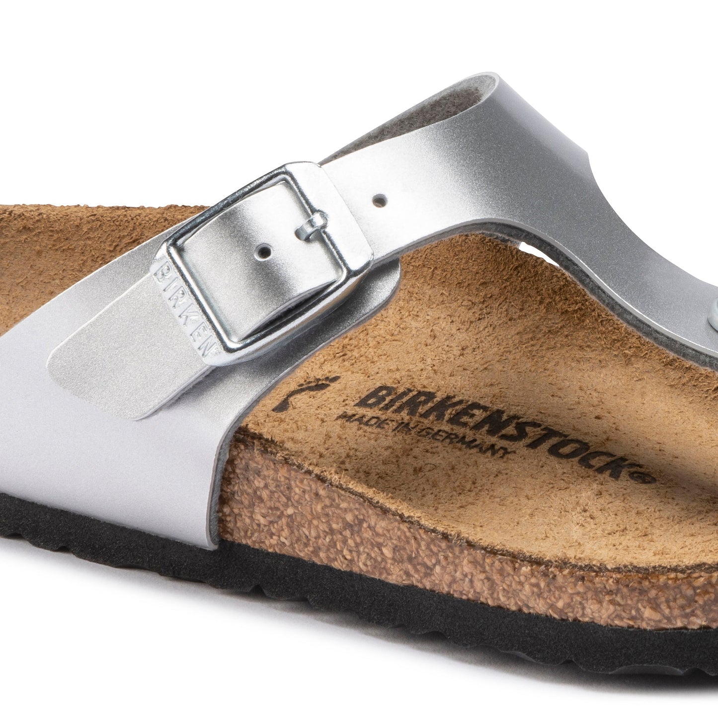 Birkenstock Gizeh Kids Electric Metallic Silver Birko-Flor Narrow - 1019192