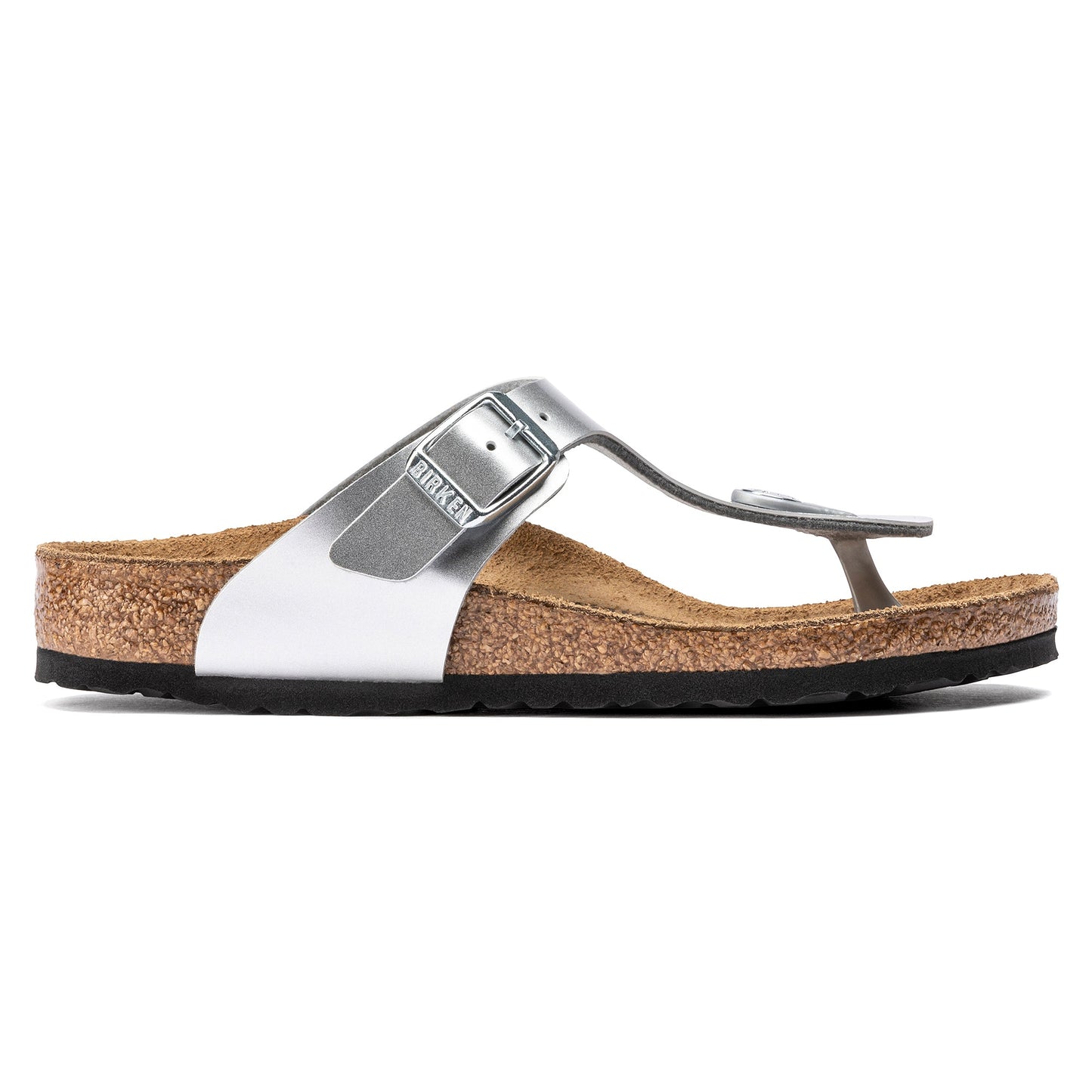 Birkenstock Gizeh Kids Electric Metallic Silver Birko-Flor Narrow - 1019192