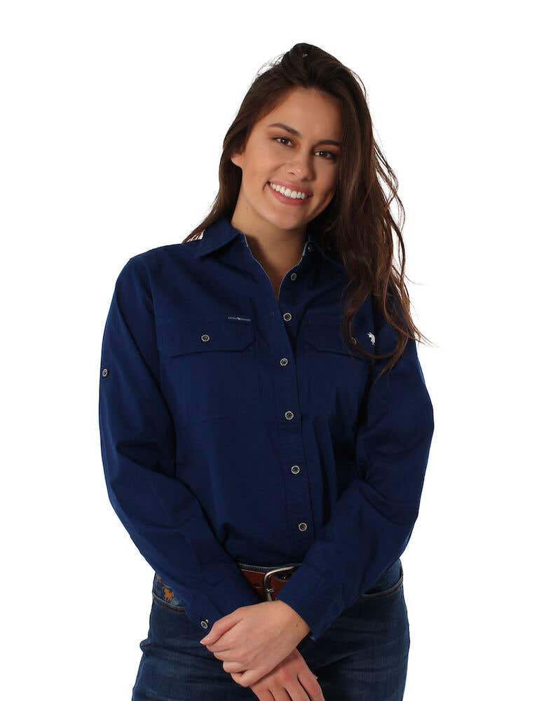 Ringers & Western Pentecost River Womens Full Button Work Shirt  - 171210001