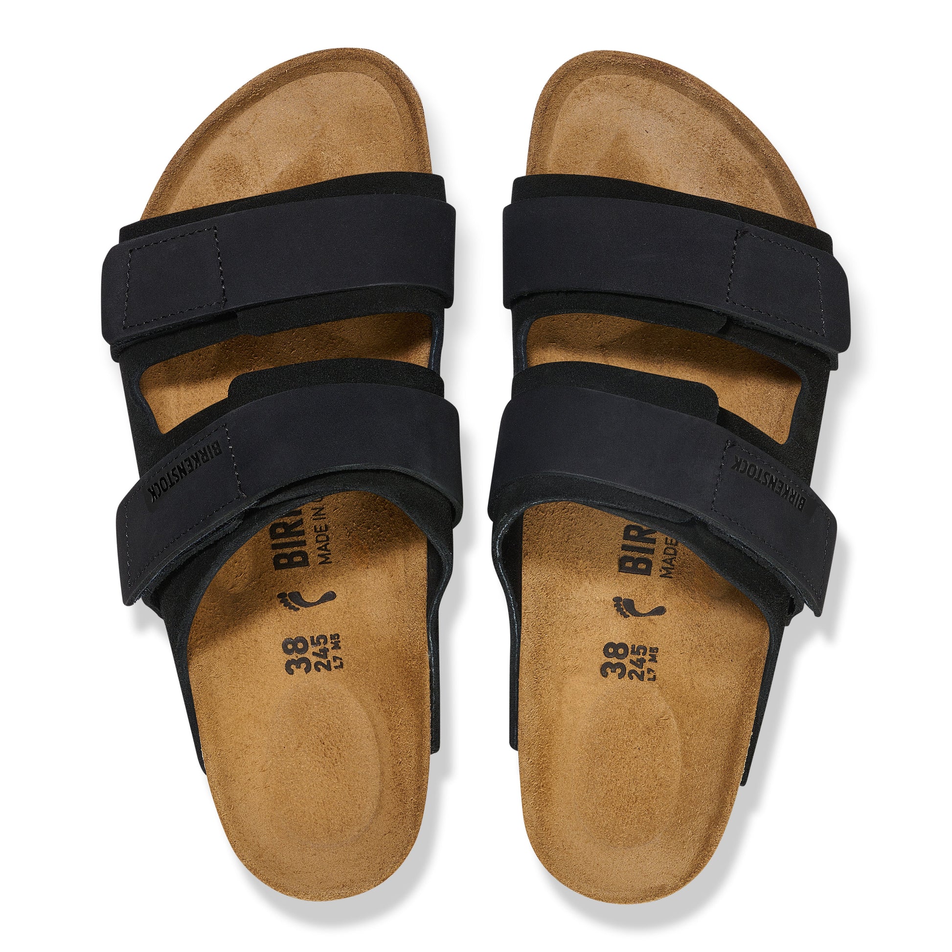 Birkenstock Uji Black Suede/Nubuck Leather Regular - 1024810 | Blue Heeler Boots