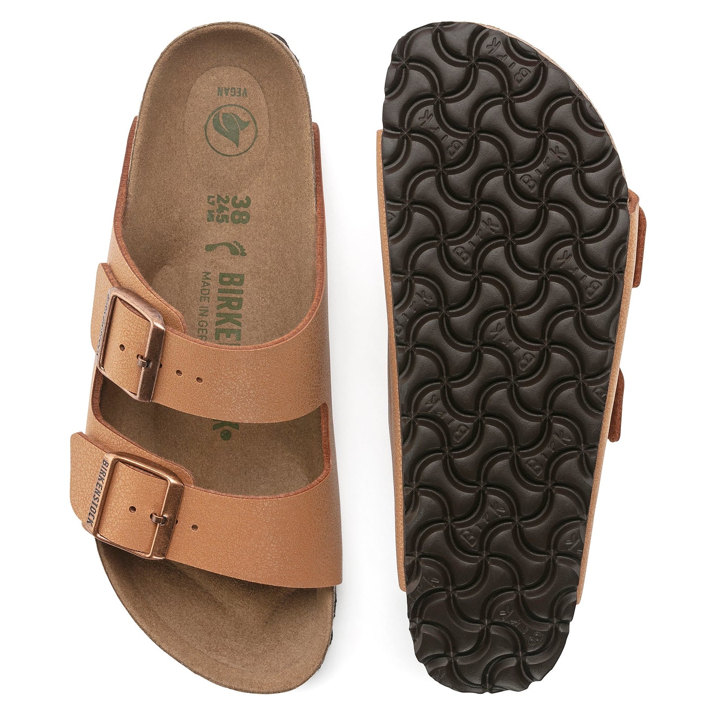 Birkenstock Arizona Vegan Pecan BirkiBuc Regular - 1025006