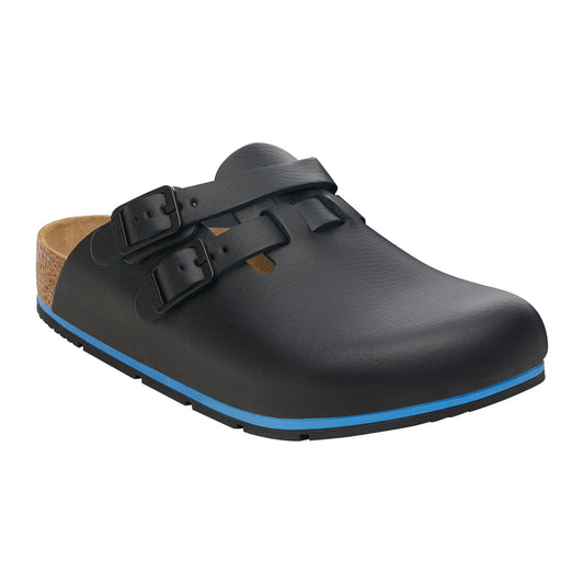 Birkenstock Kay Pro Black PU Coated Natural Leather Regular - 1026002 | The Boot Shed