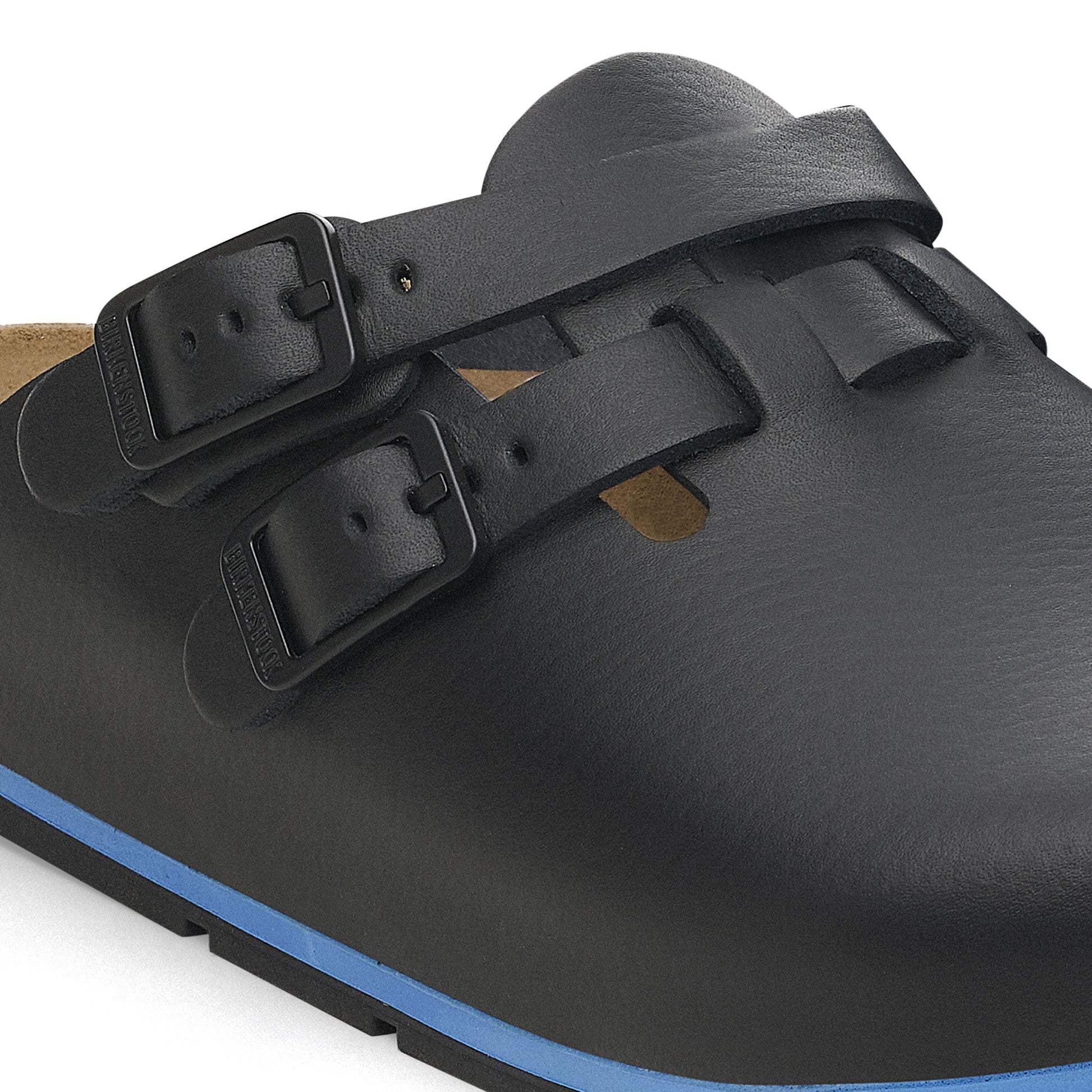 Birkenstock Kay Pro Black PU Coated Natural Leather Regular - 1026002 | The Boot Shed