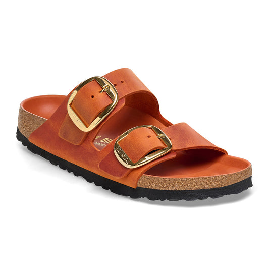 Birkenstock Arizona Big Buckle Burnt Orange Oiled Leather Regular - 1026609 | The Boot Shed