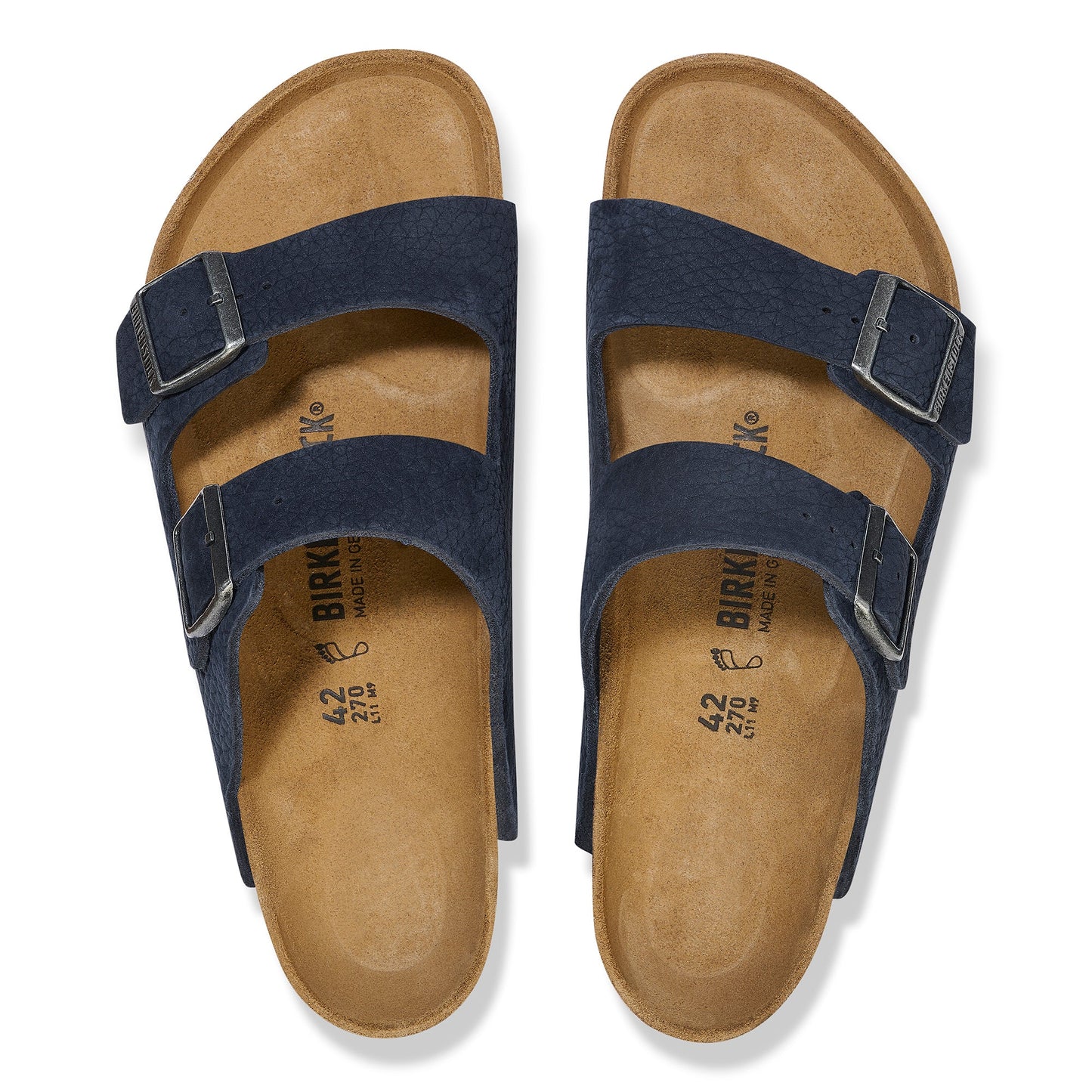 Birkenstock Arizona Desert Buck Midnight Nubuck Leather Regular - 1028095