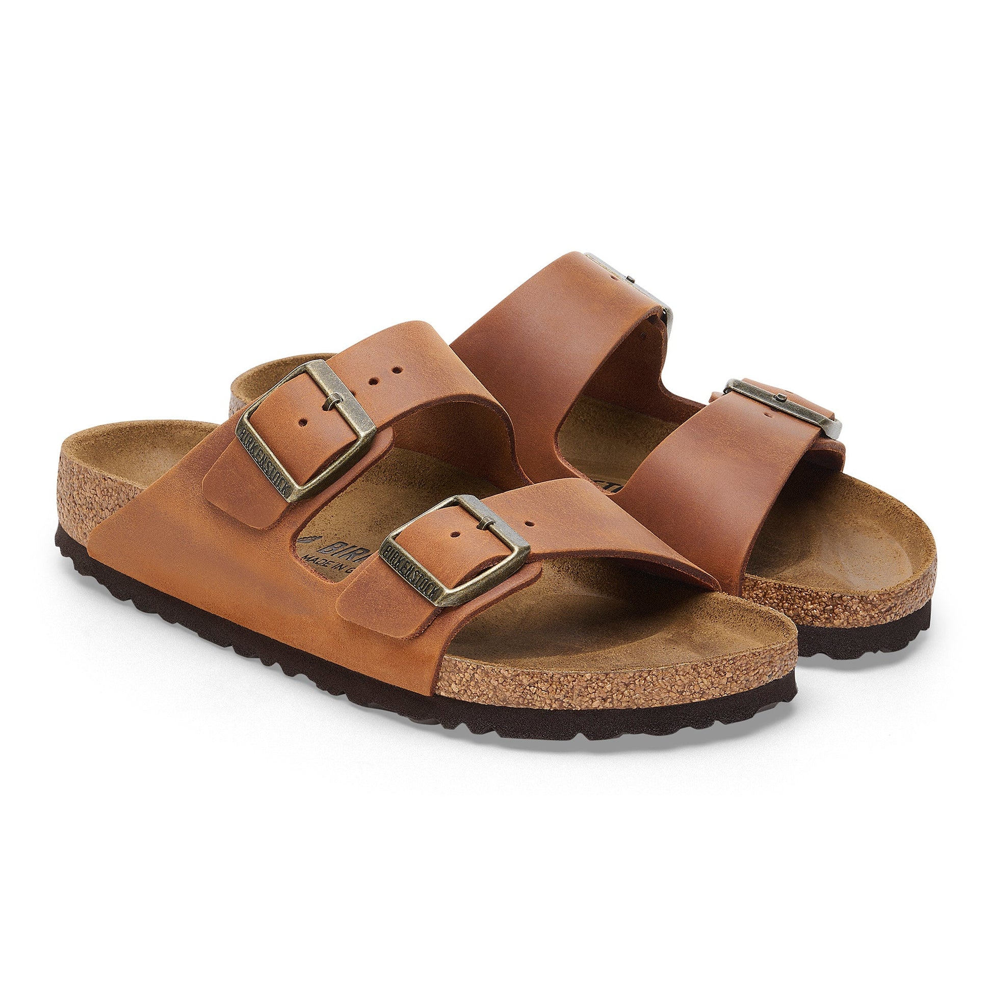 Birkenstock Arizona Cognac Oiled Leather Regular - 1028272 | The Boot Shed