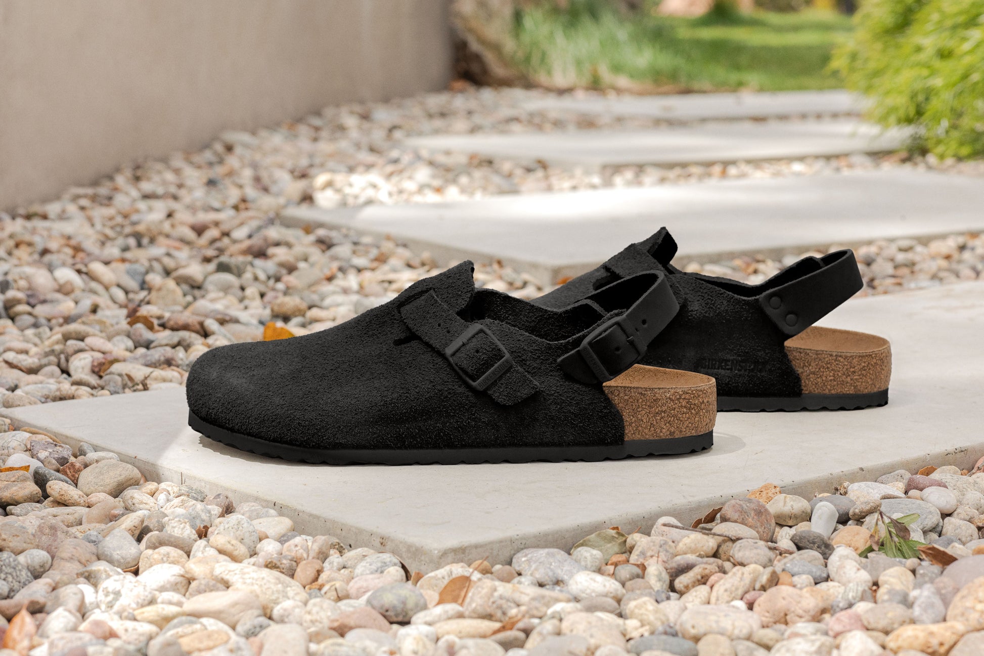 Birkenstock Tokio Black Suede Leather Regular - 1028337 | The Boot Shed