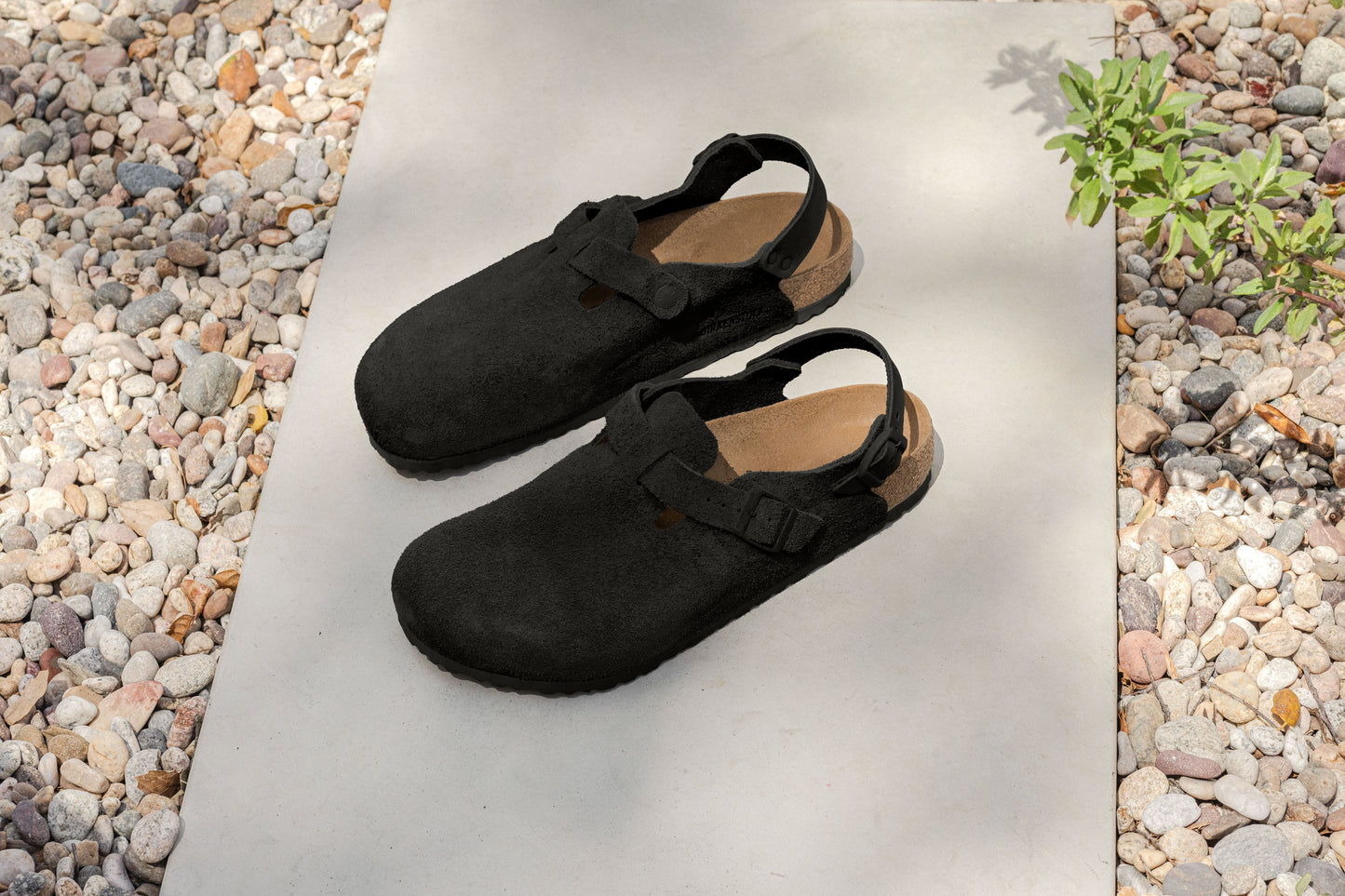 Birkenstock Tokio Black Suede Leather Regular - 1028337 | The Boot Shed