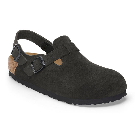 Birkenstock Tokio Black Suede Leather Regular - 1028337 | The Boot Shed