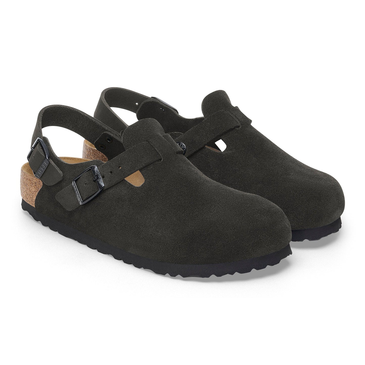 Birkenstock Tokio Black Suede Leather Regular - 1028337 | The Boot Shed