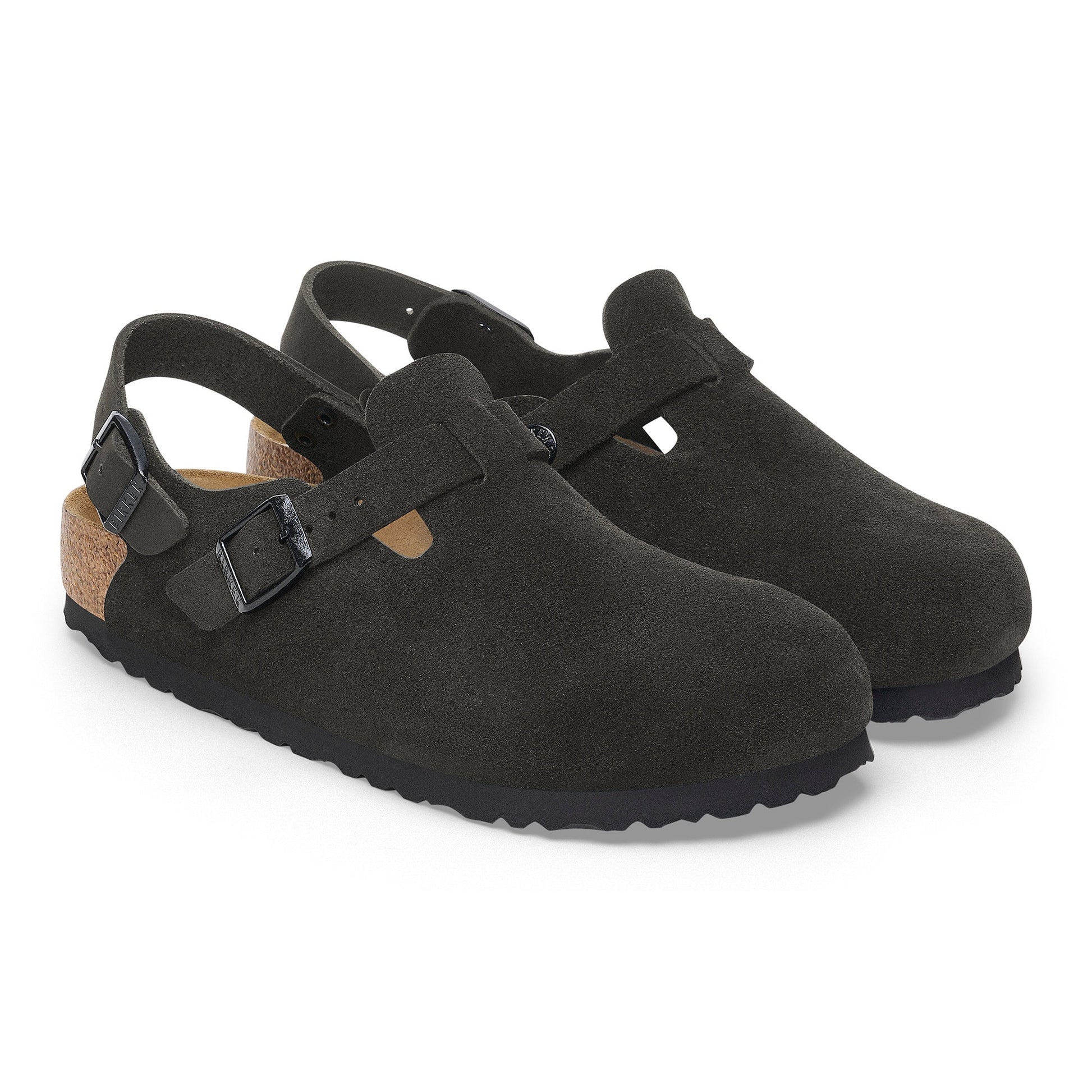 Birkenstock Tokio Black Suede Leather Regular - 1028337 | The Boot Shed