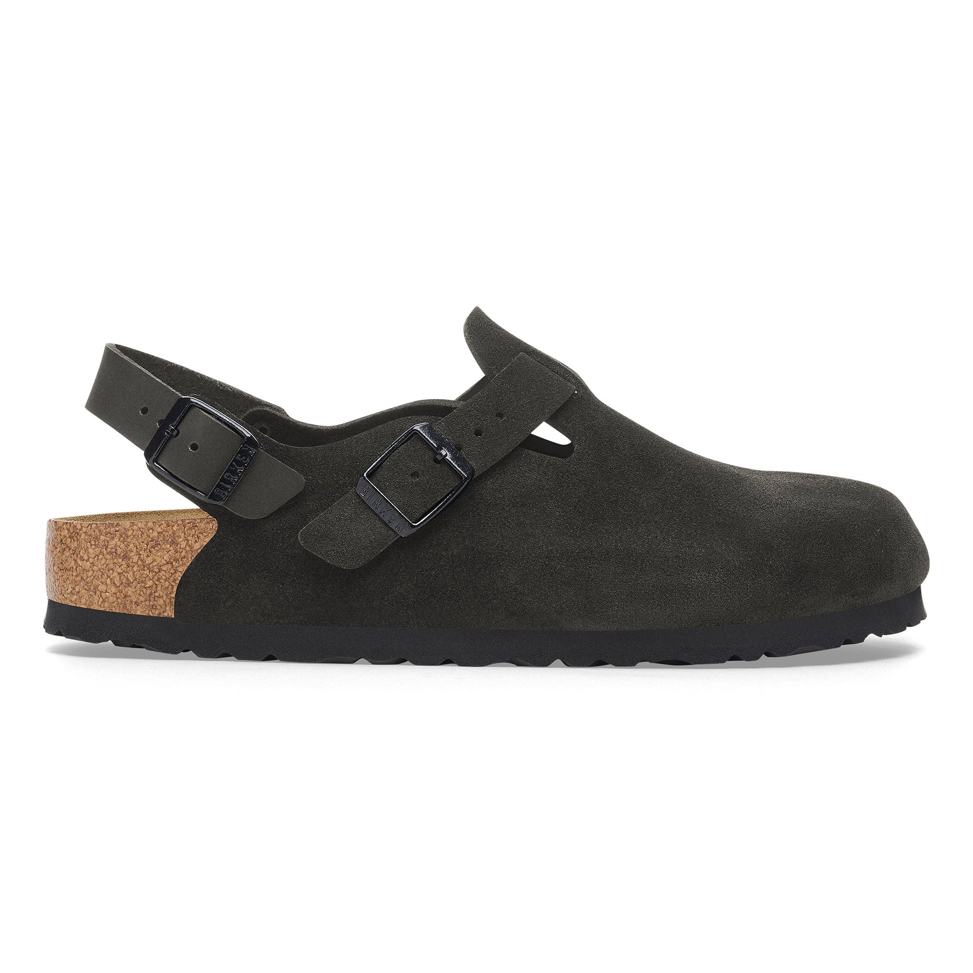 Birkenstock Tokio Black Suede Leather Regular - 1028337 | The Boot Shed