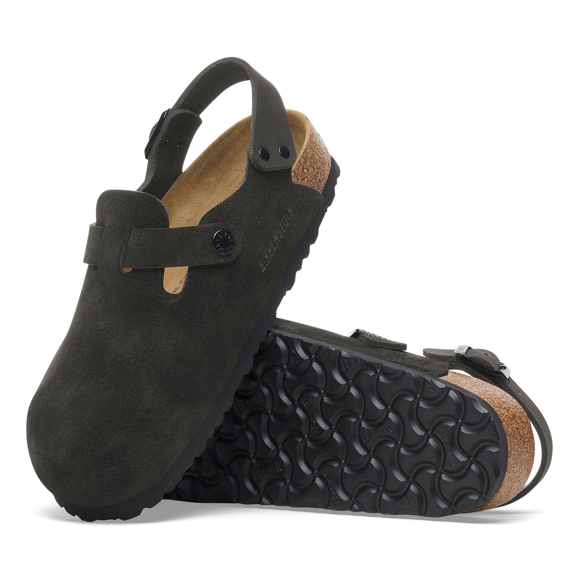 Birkenstock Tokio Black Suede Leather Regular - 1028337 | The Boot Shed