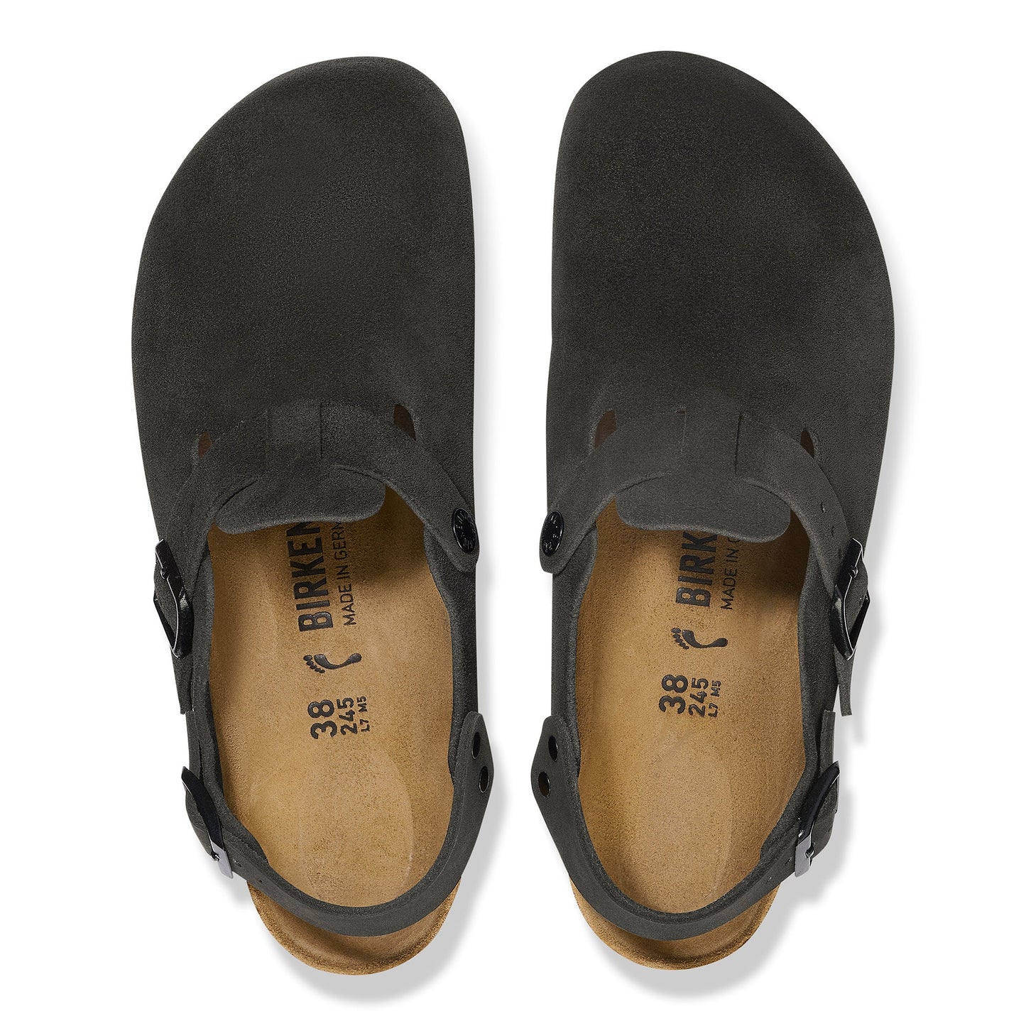 Birkenstock Tokio Black Suede Leather Regular - 1028337 | The Boot Shed