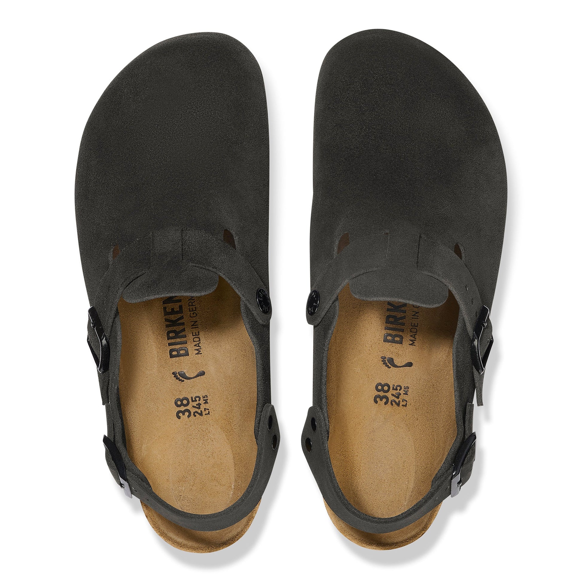 Birkenstock Tokio Black Suede Leather Regular - 1028337 | The Boot Shed