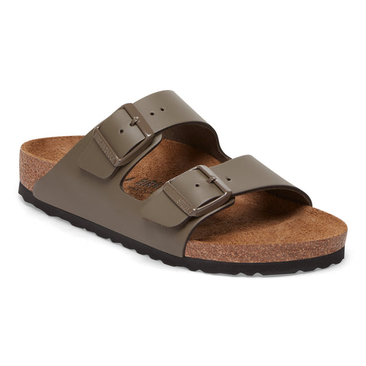 Birkenstock Arizona Concrete Grey Smooth Leather Regular - 1029153 | The Boot Shed