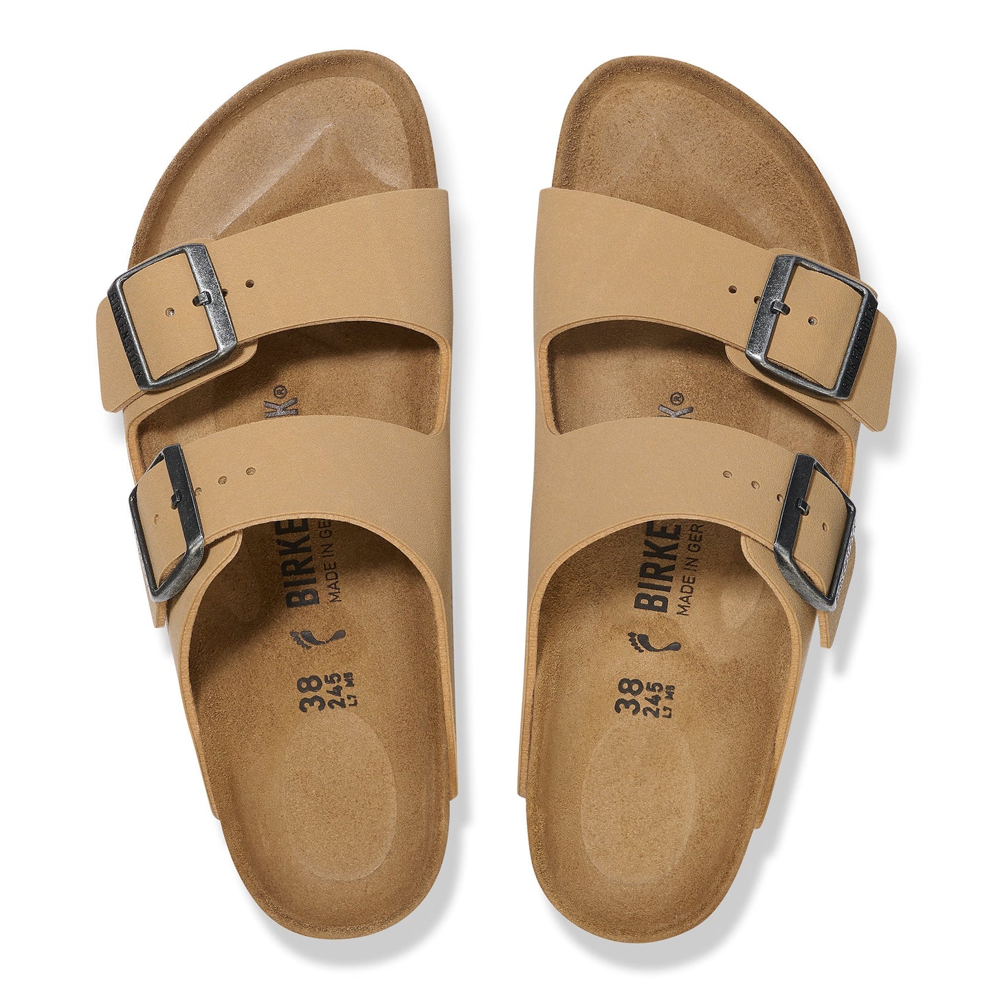 Birkenstock Arizona Latte Cream BirkiBuc Regular - 1029170