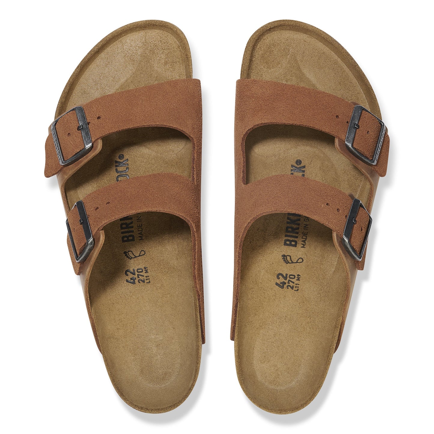 Birkenstock Arizona Cognac Oiled/Suede Leather Regular - 1029179