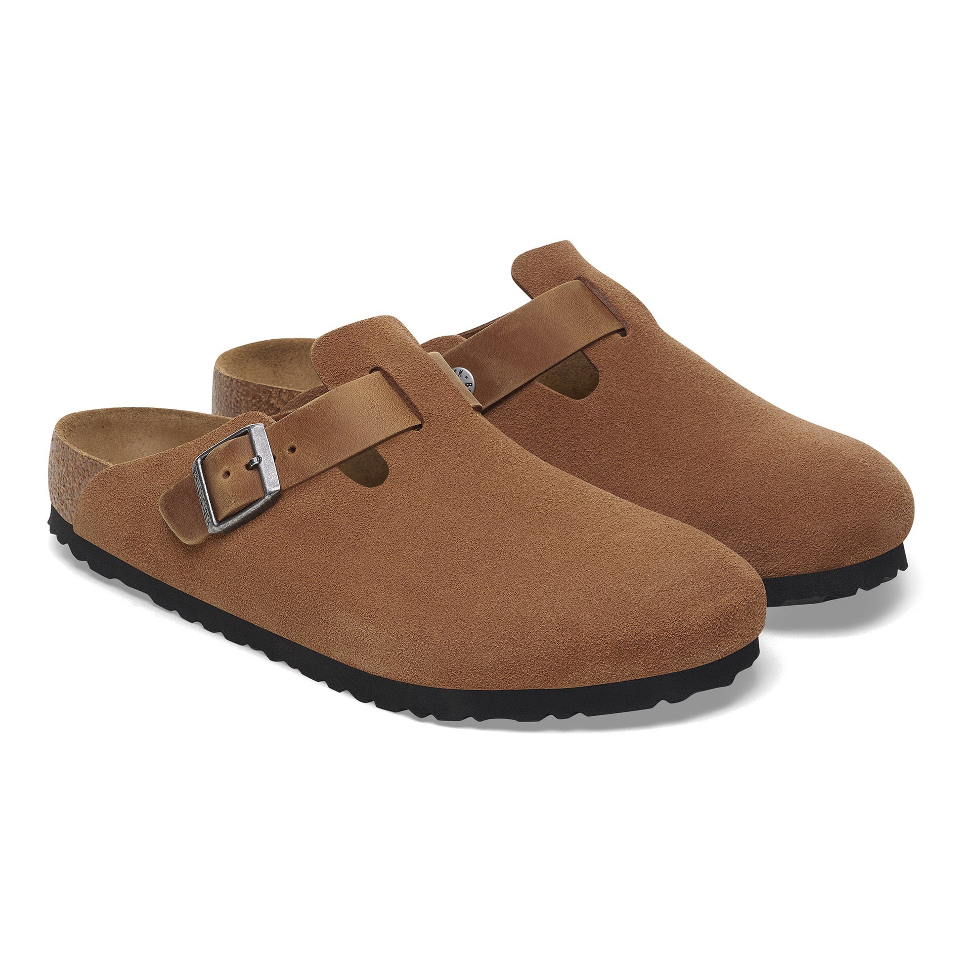 Birkenstock Boston Cognac Oiled/Suede Leather Regular - 1029185 | The Boot Shed