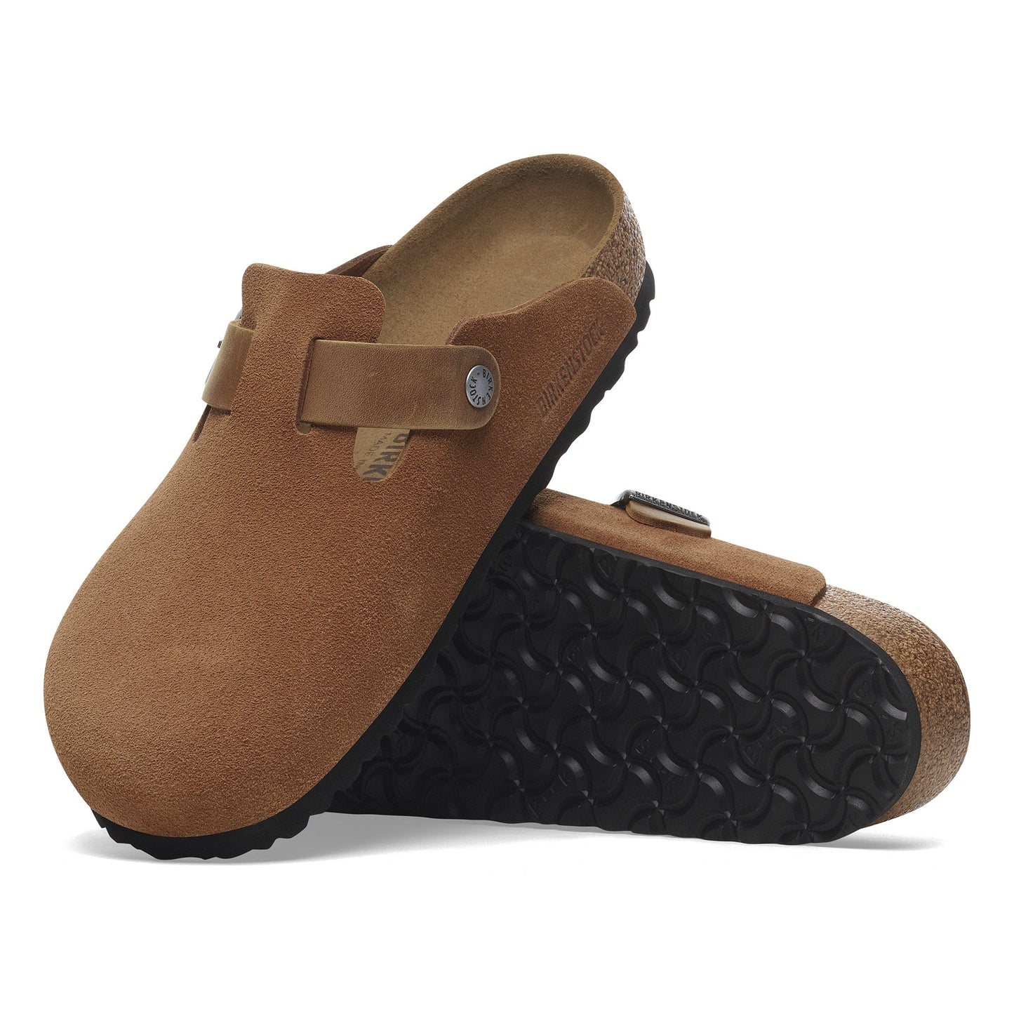 Birkenstock Boston Cognac Oiled/Suede Leather Regular - 1029185 | The Boot Shed