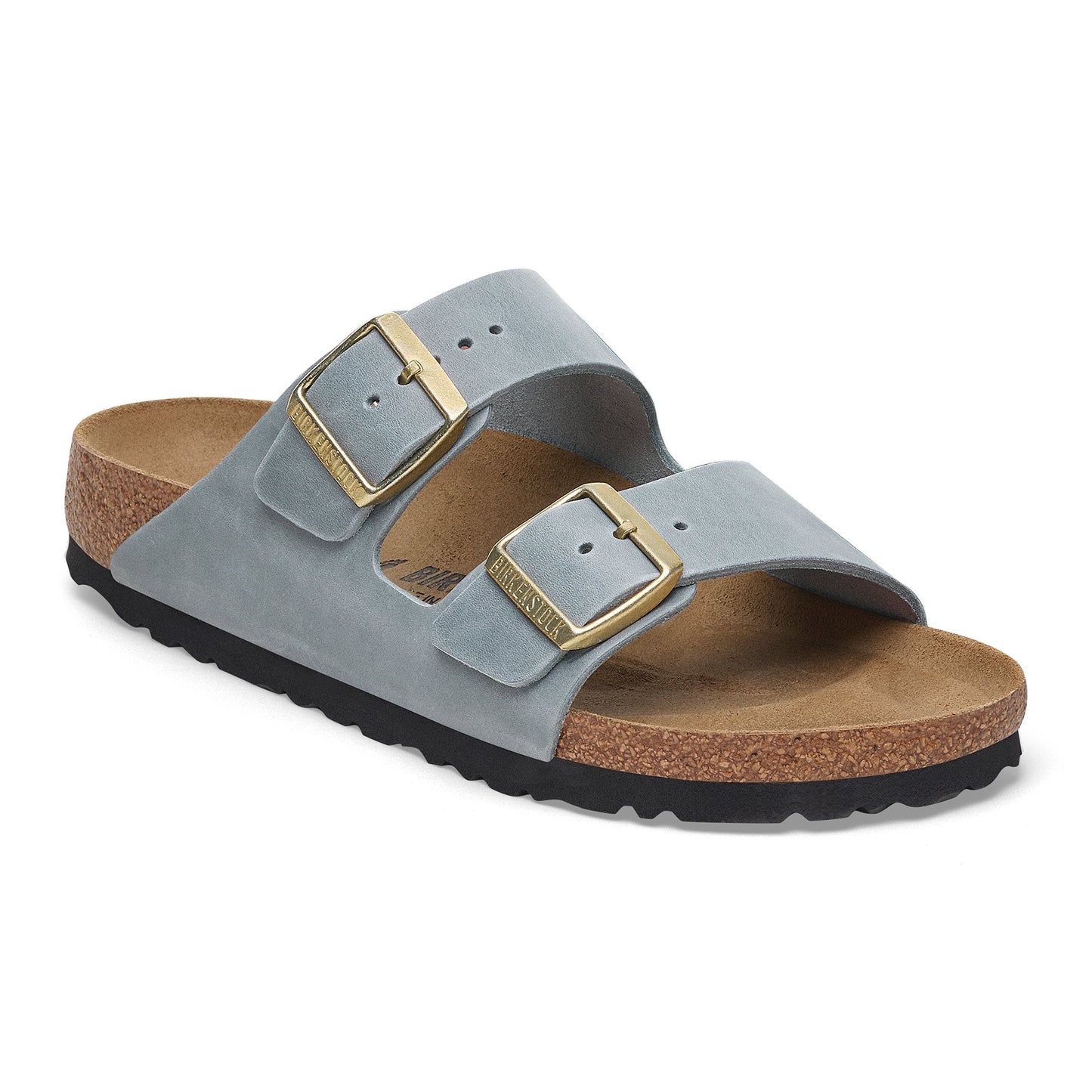 Birkenstock Arizona Basalt Grey Oiled Leather Narrow - 1029253