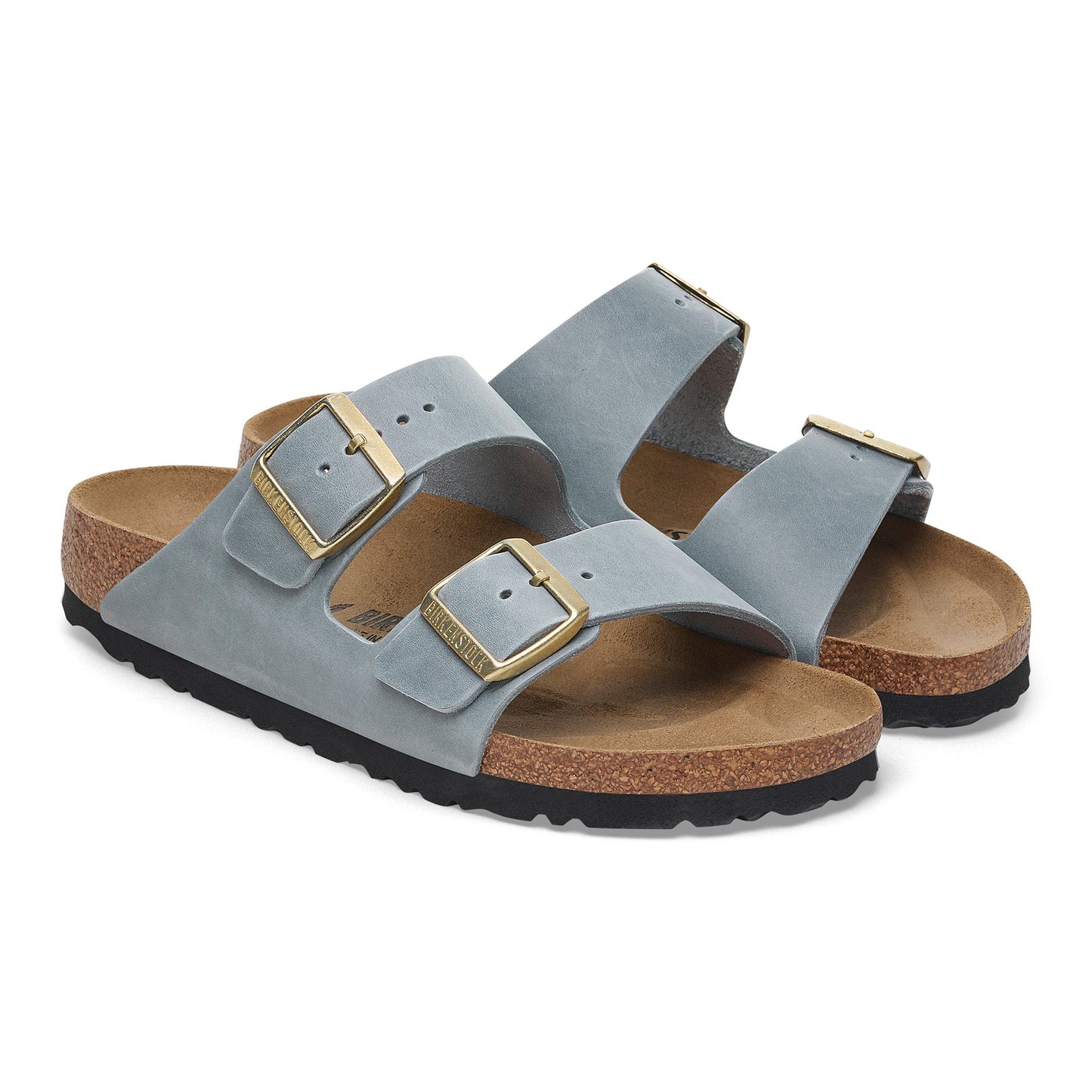Birkenstock Arizona Basalt Grey Oiled Leather Narrow - 1029253