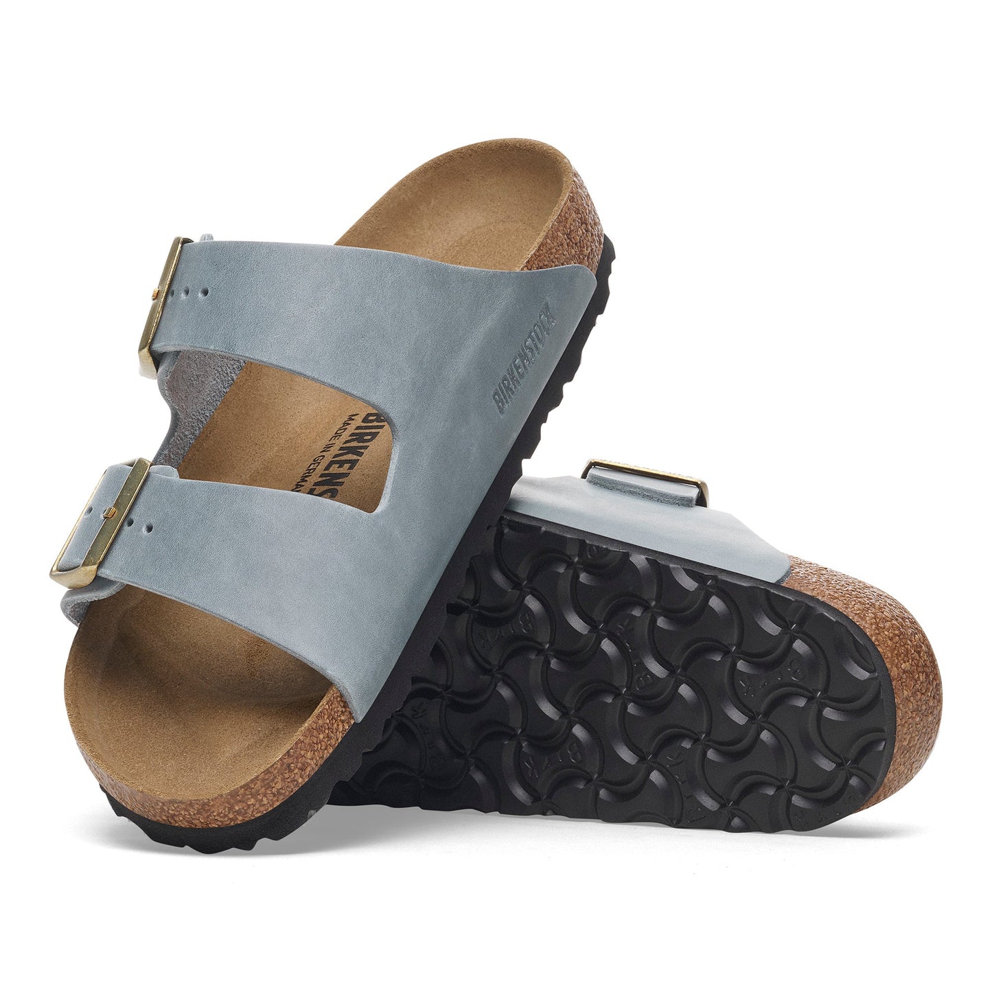 Birkenstock Arizona Basalt Grey Oiled Leather Narrow - 1029253