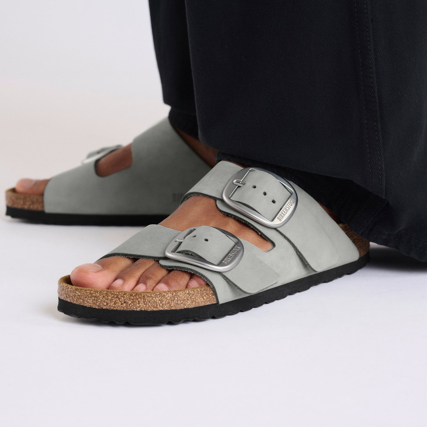 Birkenstock Arizona Big Buckle Pure Sage Nubuck Leather Narrow - 1029311 | The Boot Shed