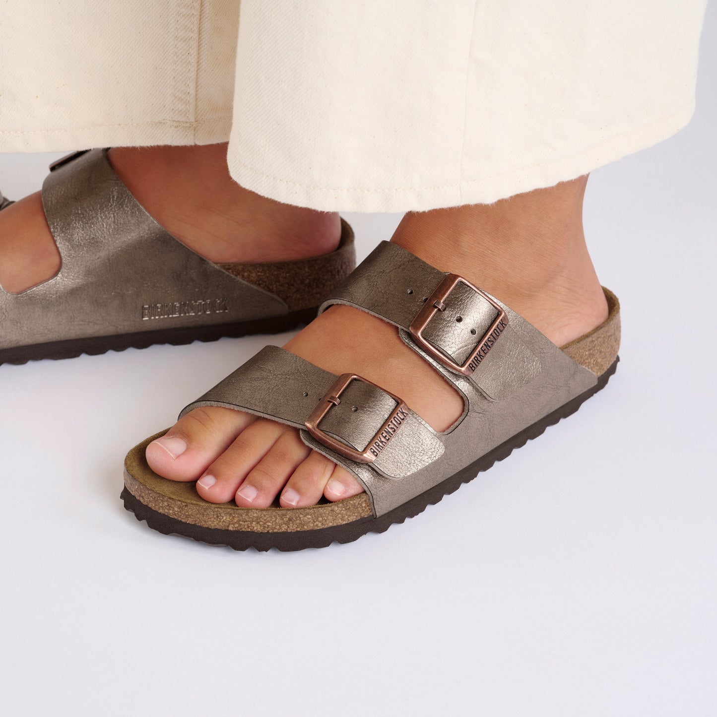 Birkenstock Arizona Graceful Taupe Birko-Flor Narrow - 1029439