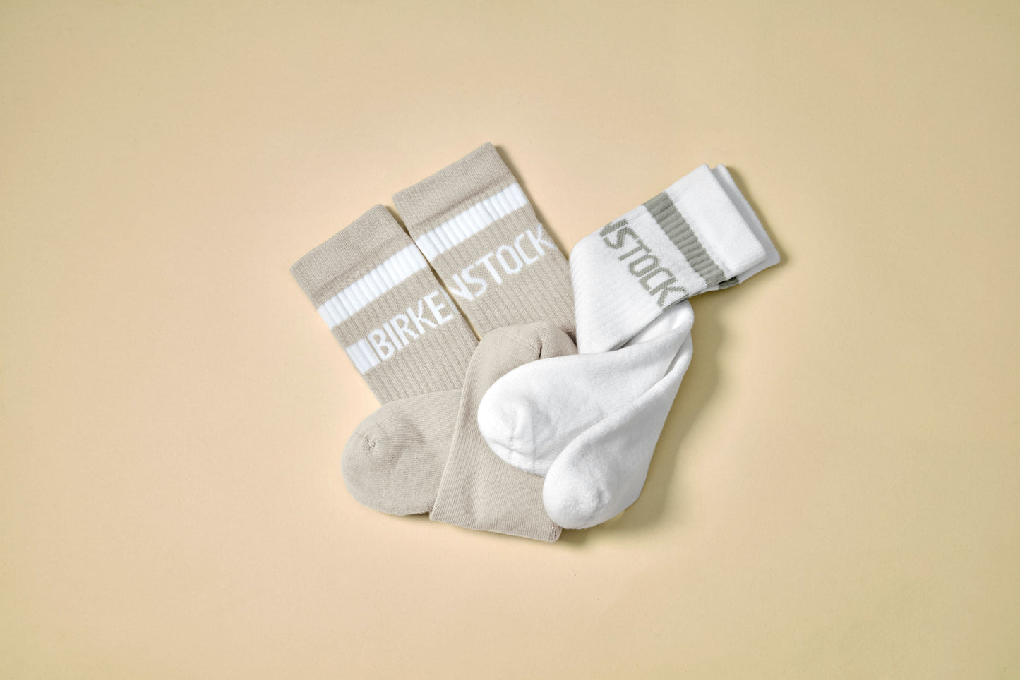 Birkenstock Cotton Tennis Sock White/Pure Sage - 1029752 | The Boot Shed