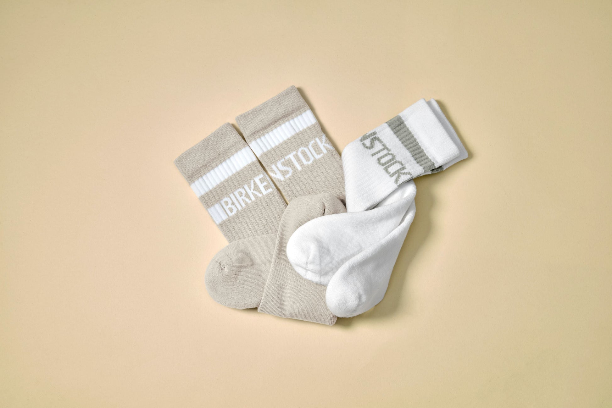 Birkenstock Cotton Tennis Sock White/Pure Sage - 1029752 | The Boot Shed