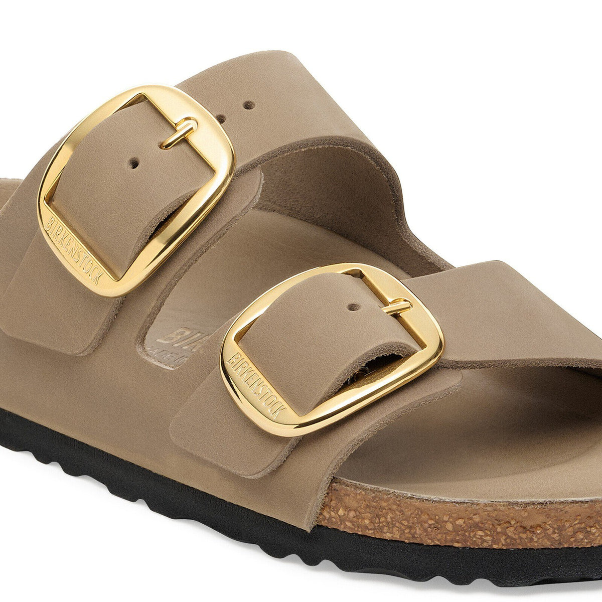 Birkenstock Arizona Big Buckle Tabacco Brown Oiled Leather - buckle detail