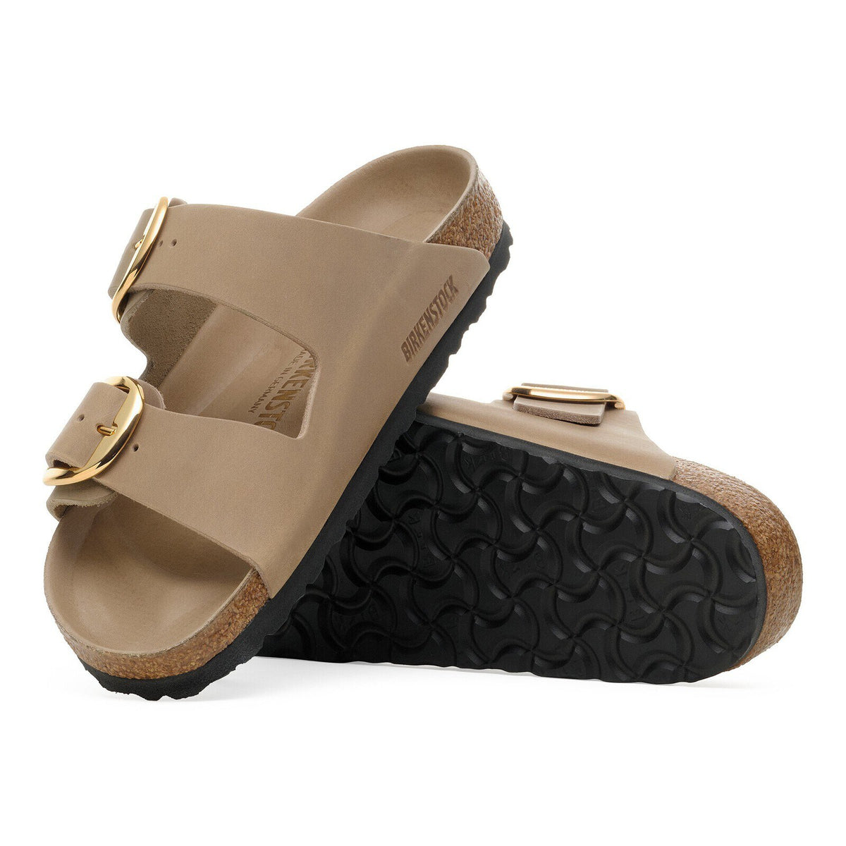 Birkenstock Arizona Big Buckle Tabacco Brown Oiled Leather - sole detail