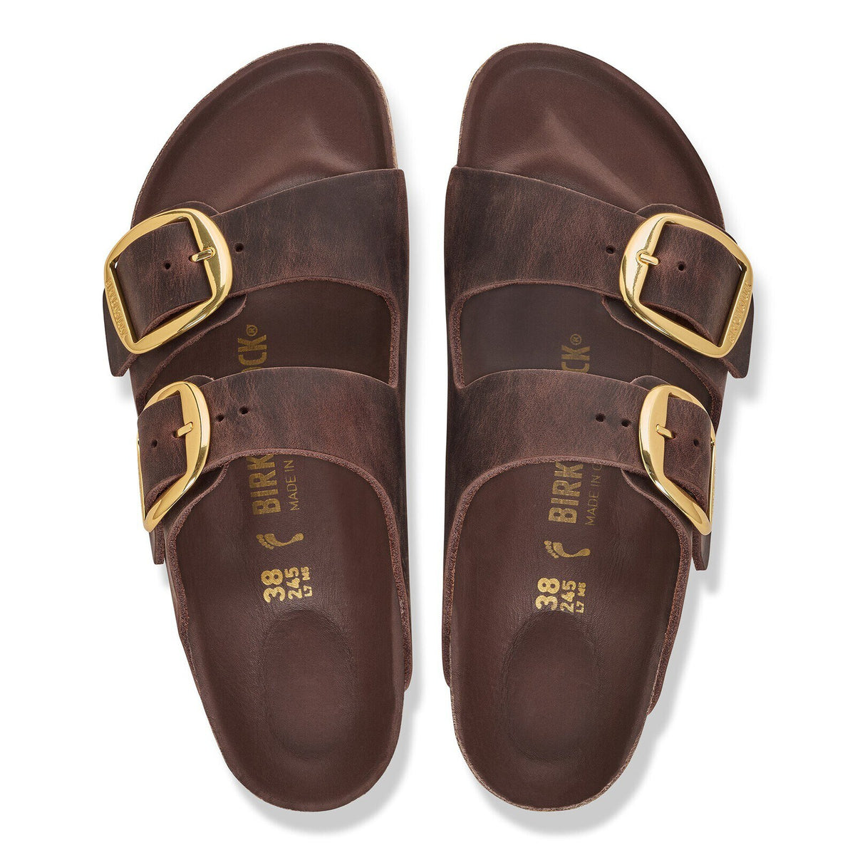 Birkenstock Arizona Big Buckle Habana Oiled Leather - top view