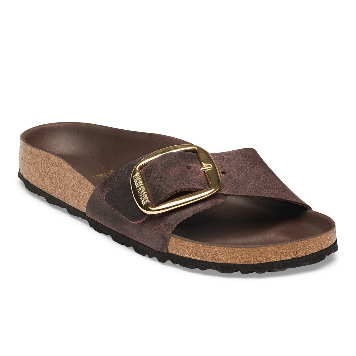 Birkenstock Madrid Big Buckle Habana Oiled Leather - front view