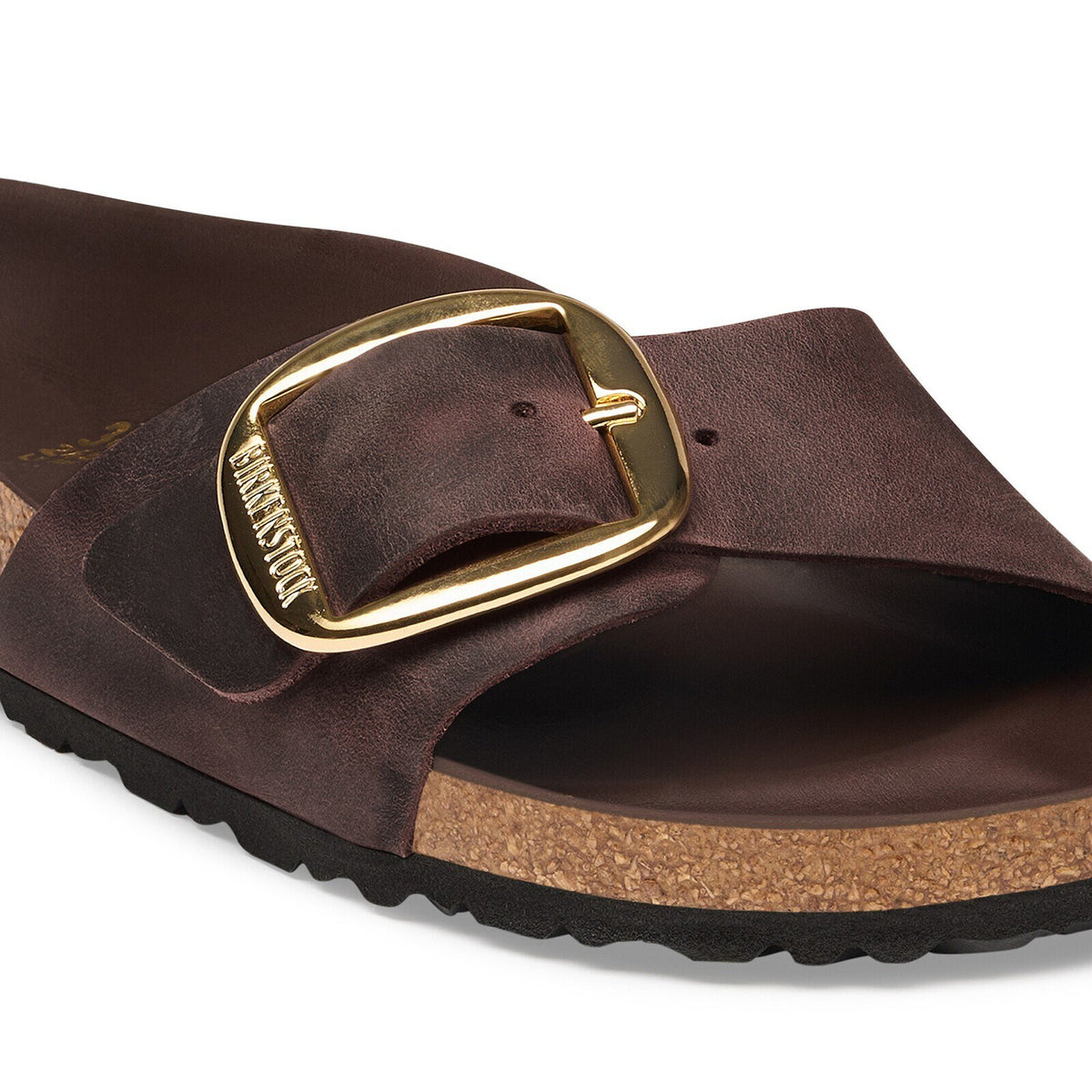 Birkenstock Madrid Big Buckle Habana Oiled Leather - buckle detail