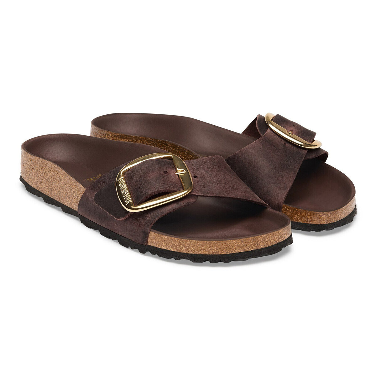 Birkenstock Madrid Big Buckle Habana Oiled Leather - pair