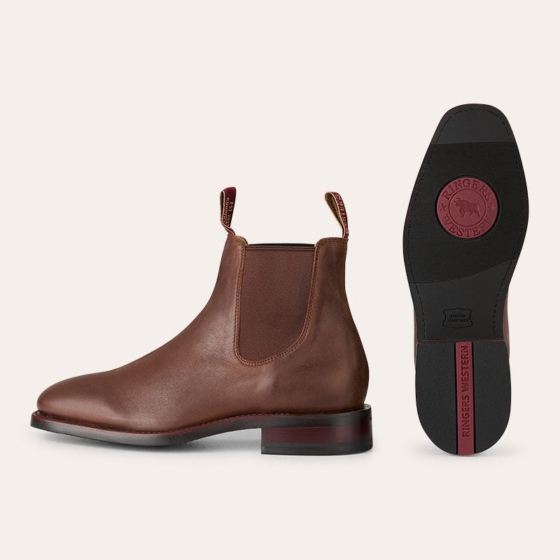 Ringers & Western New Kununurra Mens Boot - Burnt Brown | The Boot Shed