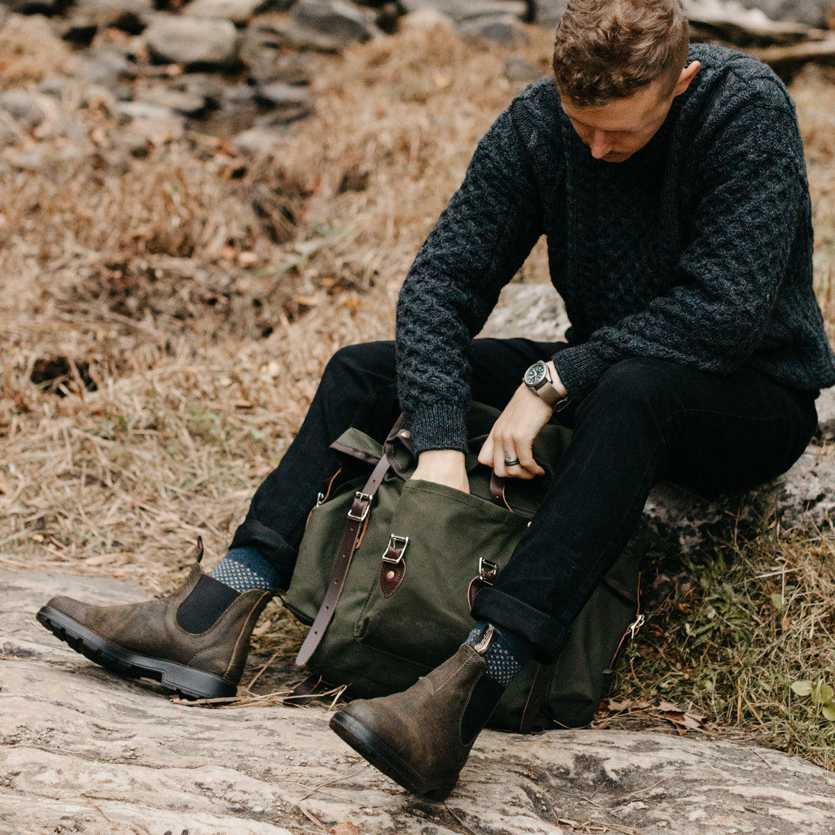 Blundstone olive shop