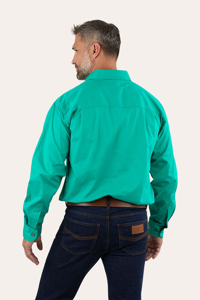 Ringers Western King River Full Button Work Shirt Green - 171110001