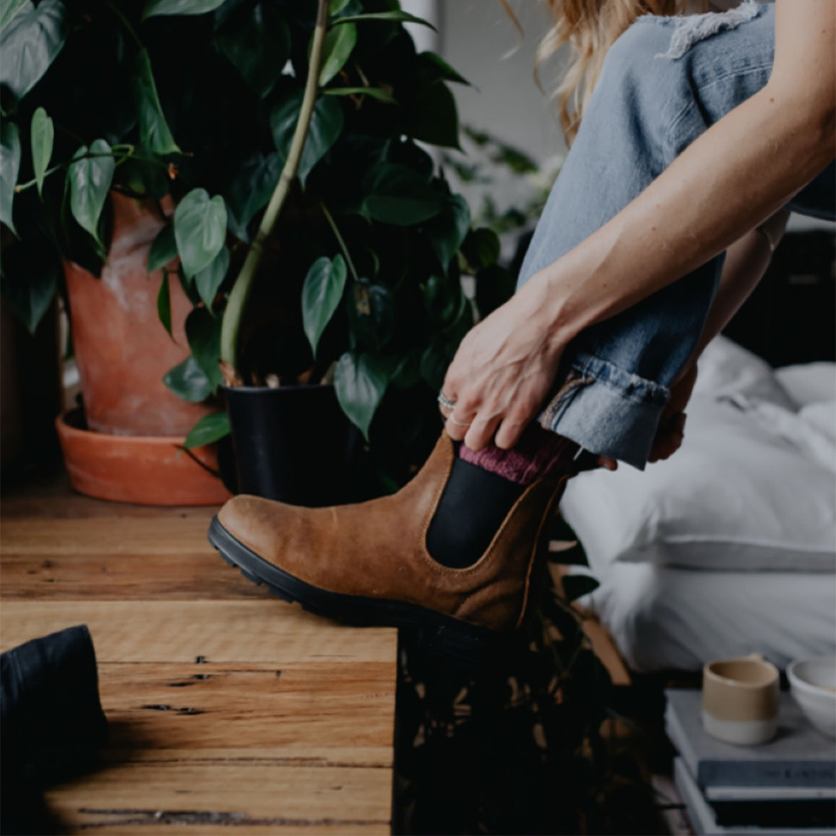 Blundstone blue cheap suede