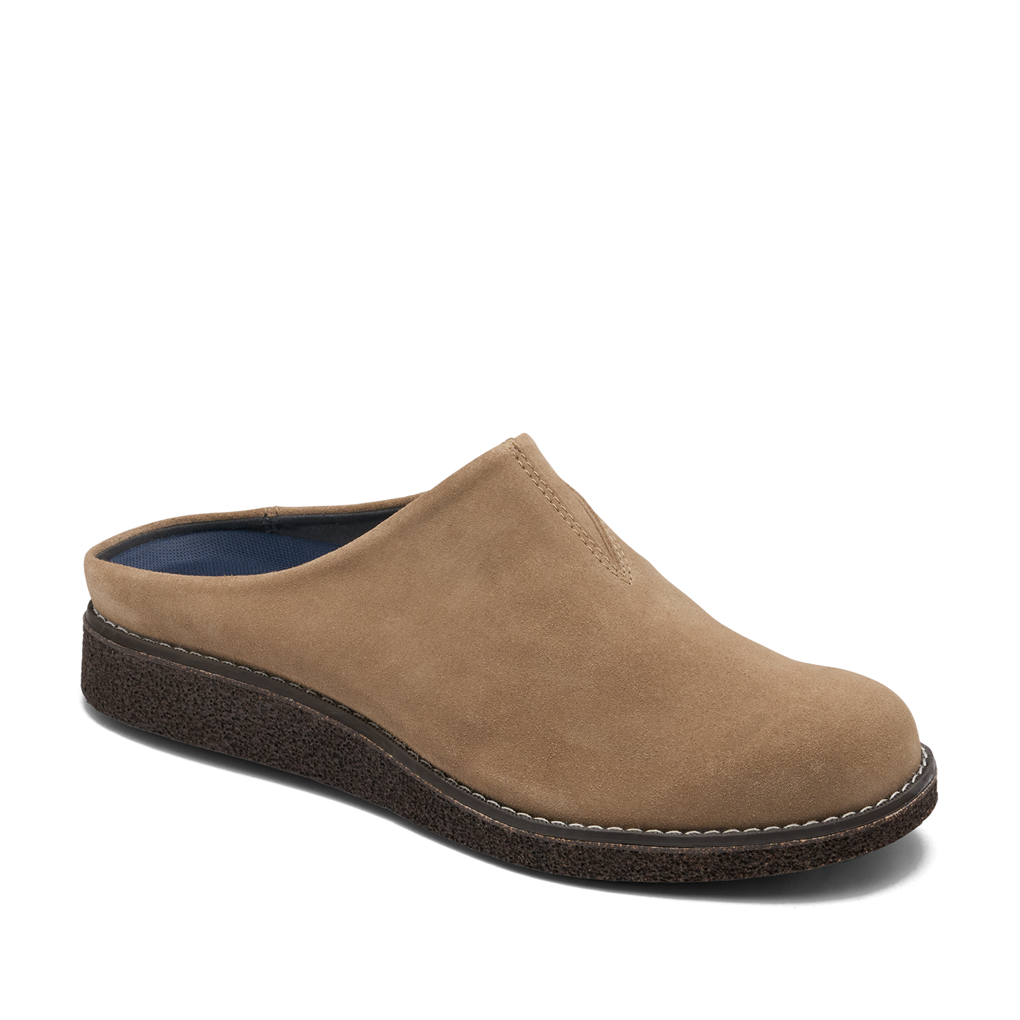 Blundstone 2692 Sand suede AeroCork clog - 45 degree angle, toe facing right