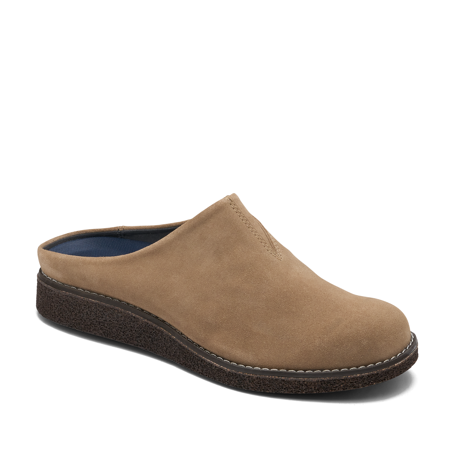 Blundstone 2692 Sand suede AeroCork clog - 45 degree angle, toe facing right