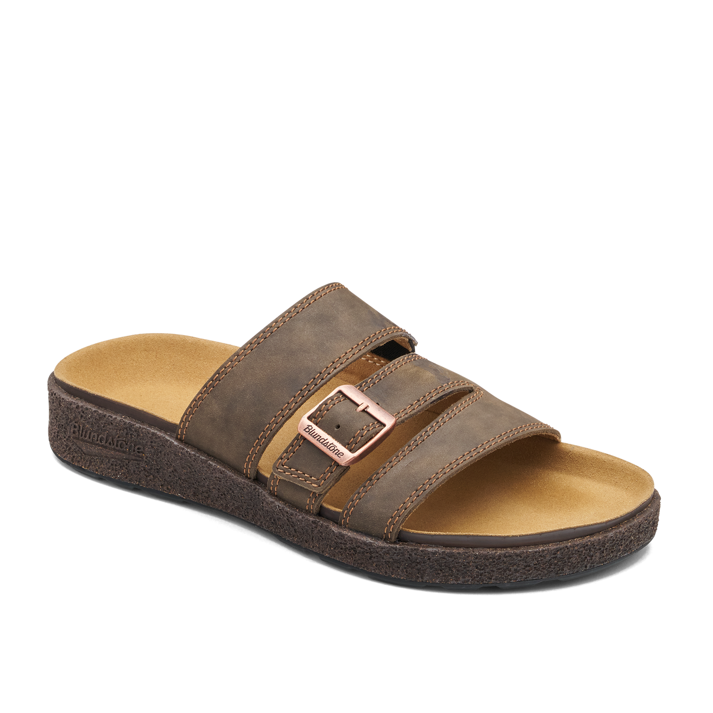 Blundstone 2694 Rustic Brown AeroCork sandal - 45 degree angle, toe facing right